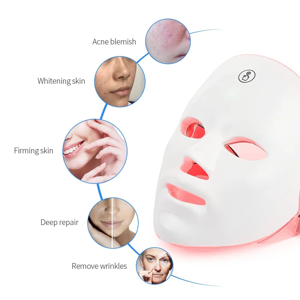LED Photon Therapy Face Mask (7 Colors)