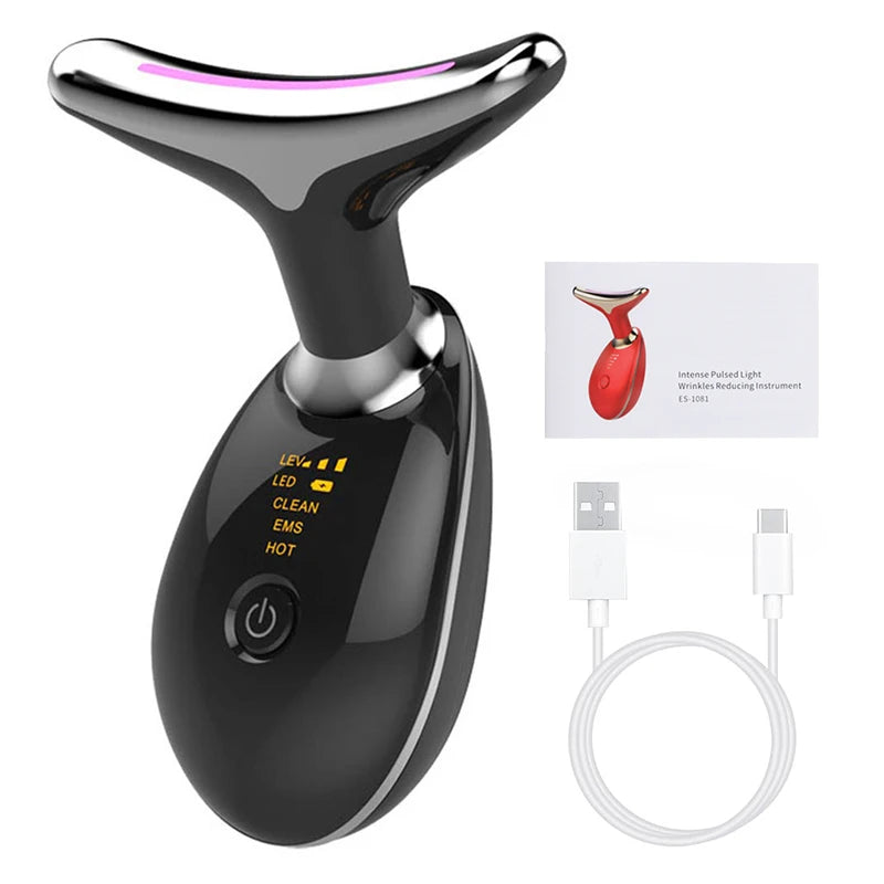 7-Color LED Face & Neck Sculpting Massager