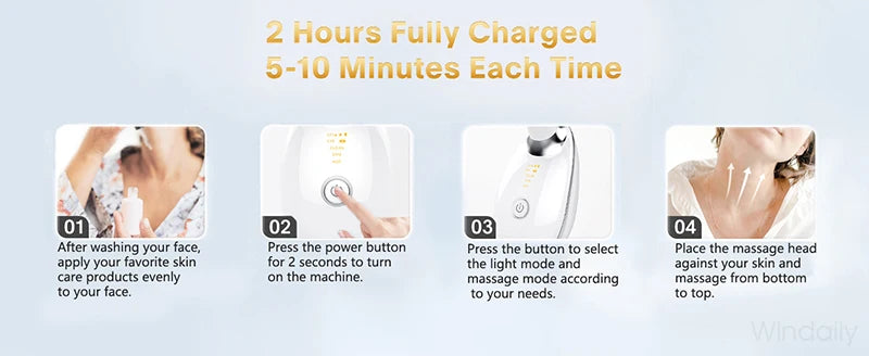 7-Color LED Face & Neck Sculpting Massager