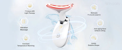 7-Color LED Face & Neck Sculpting Massager