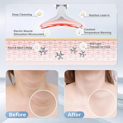 7-Color LED Face & Neck Sculpting Massager