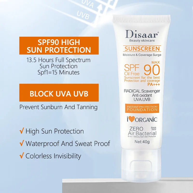 SPF 90+ Sunscreen Cream – Face & Body