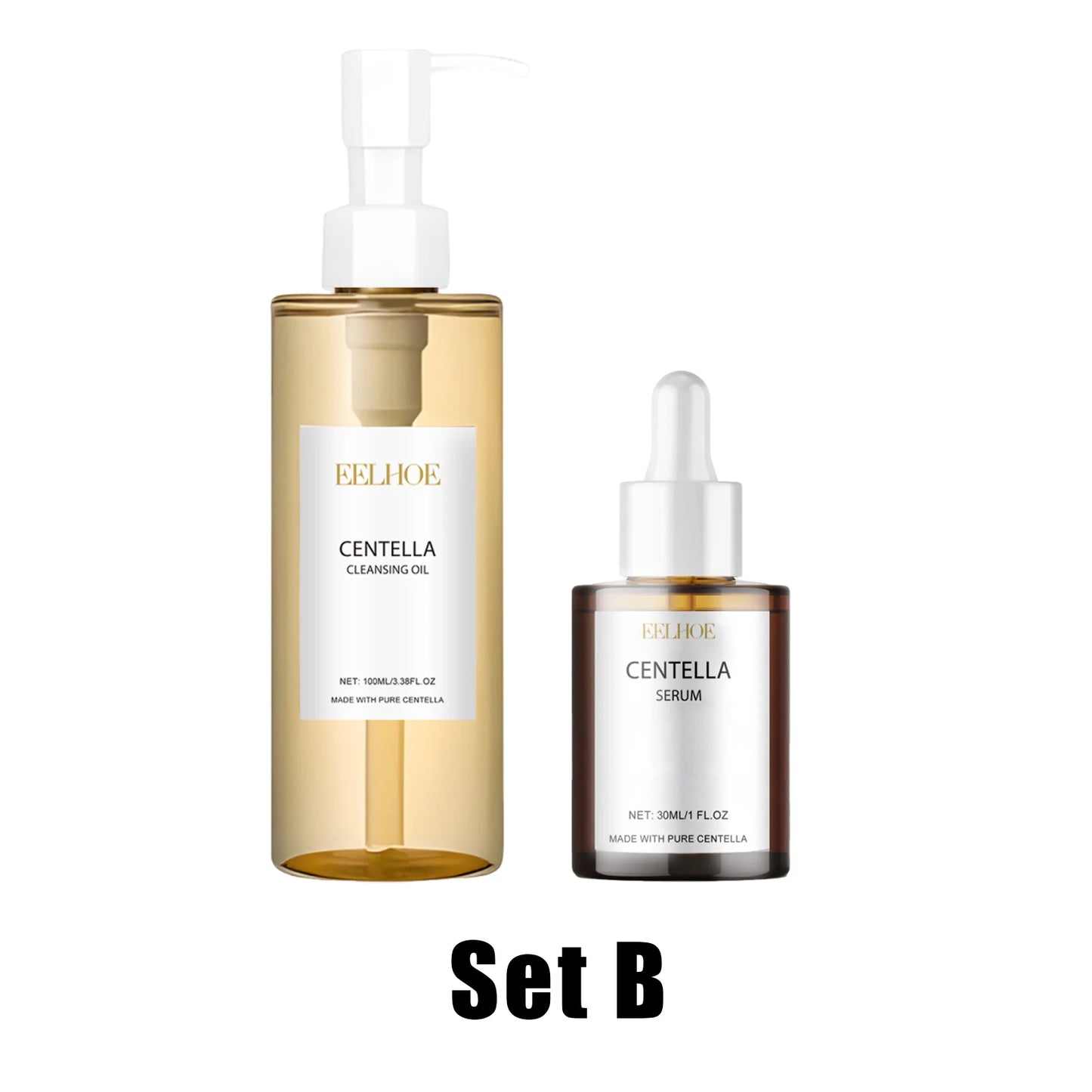 Centella Facial Care Set (Cleanser, Oil & Serum)