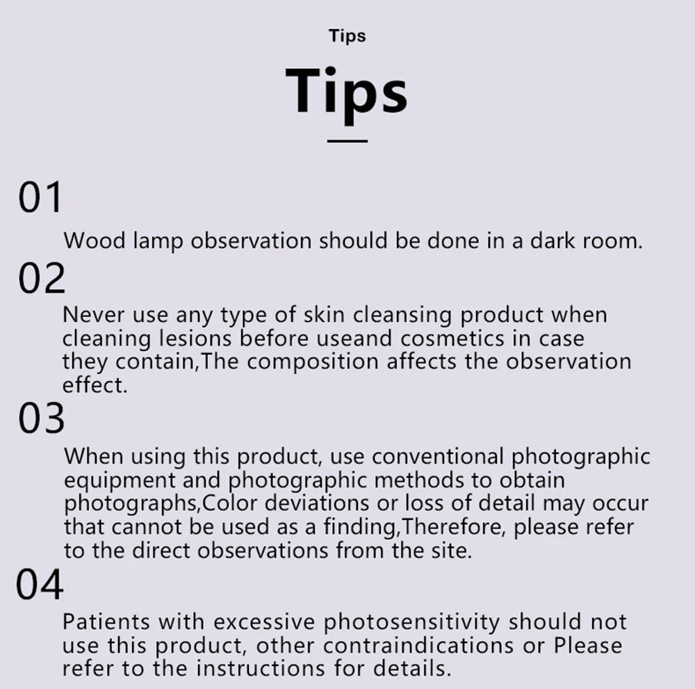 Woods Lamp Skin Analyzer