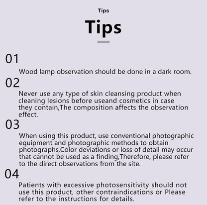 Woods Lamp Skin Analyzer