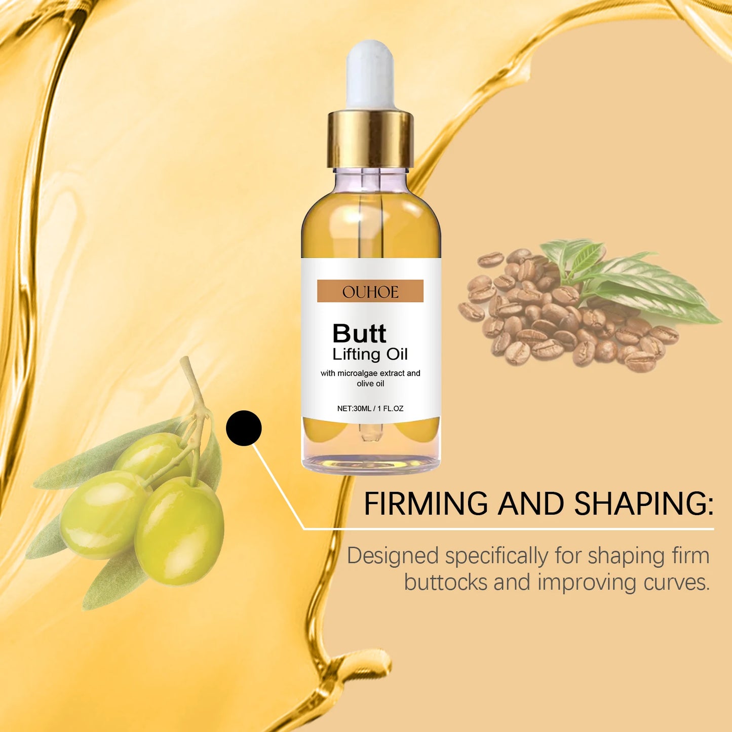 Butt Enhancement Oil – Firming & Nourishing