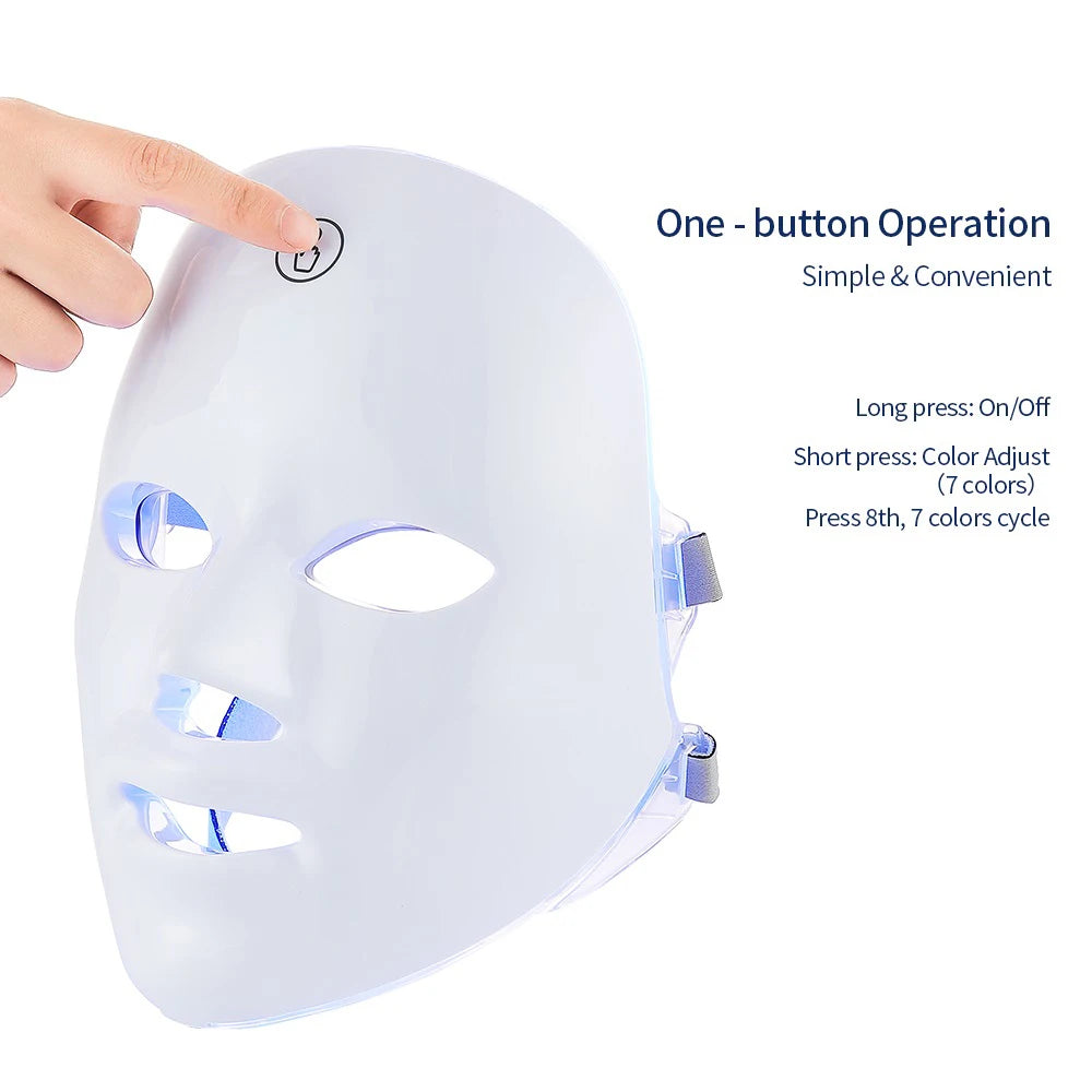 LED Photon Therapy Face Mask (7 Colors)