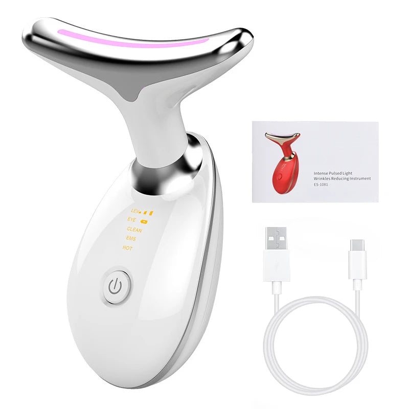 7-Color LED Face & Neck Sculpting Massager
