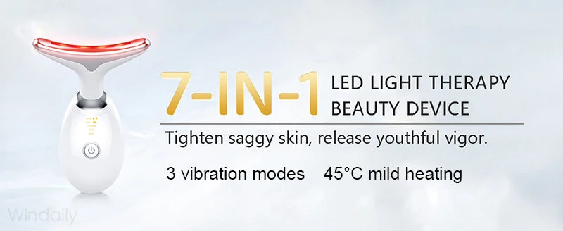 7-Color LED Face & Neck Sculpting Massager