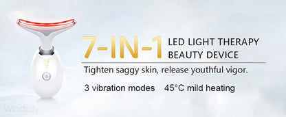 7-Color LED Face & Neck Sculpting Massager